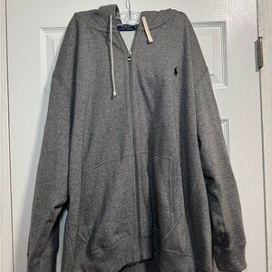 Ralph Lauren Men's Zip-Up Sweater in Gray